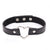 PU Leather Heart Round Neck Collar